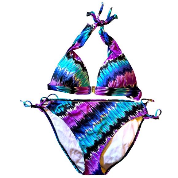 Blue and Purple Tye Dye Bikini - Picture 1 of 3